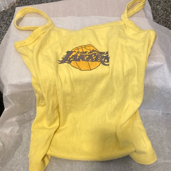 ocean blue Tops - Ocean blue Los Angeles Lakers women’s tank top, XL yellow